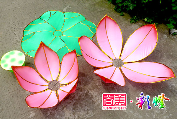 组合式荷花灯