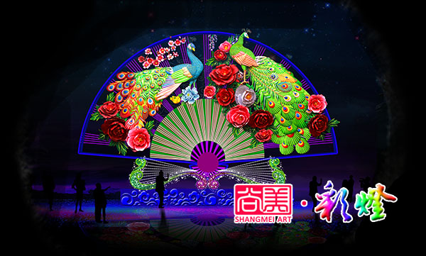 争奇斗艳彩灯设计稿