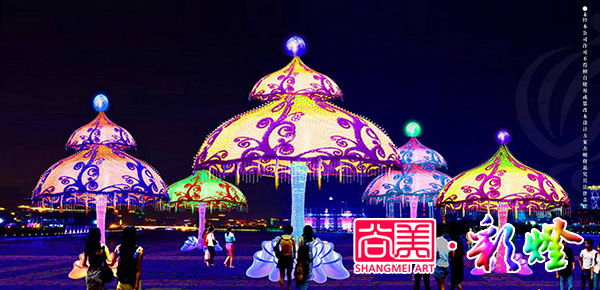 梦幻魔法伞彩灯花灯