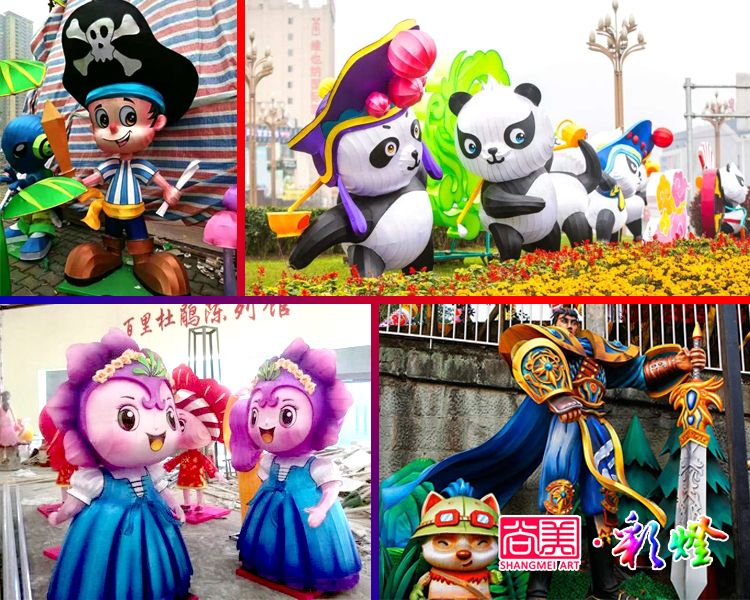 动漫人物彩灯_动漫花灯的精细化制作