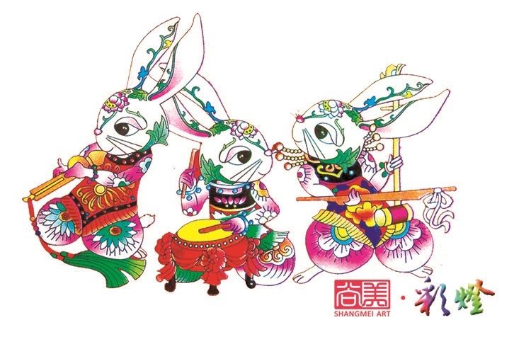 2023年兔年花灯、兔年彩灯设计方案卡通元素参考