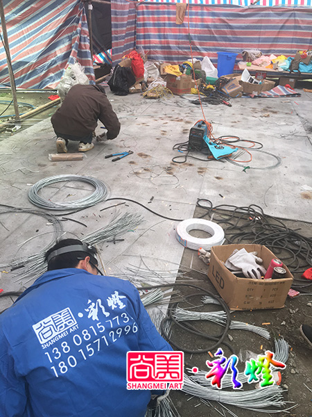 公司承接2017彭州丹景山第三十三届牡丹花节灯会项目