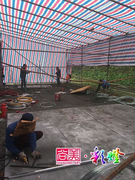 公司承接2017彭州丹景山第三十三届牡丹花节灯会项目