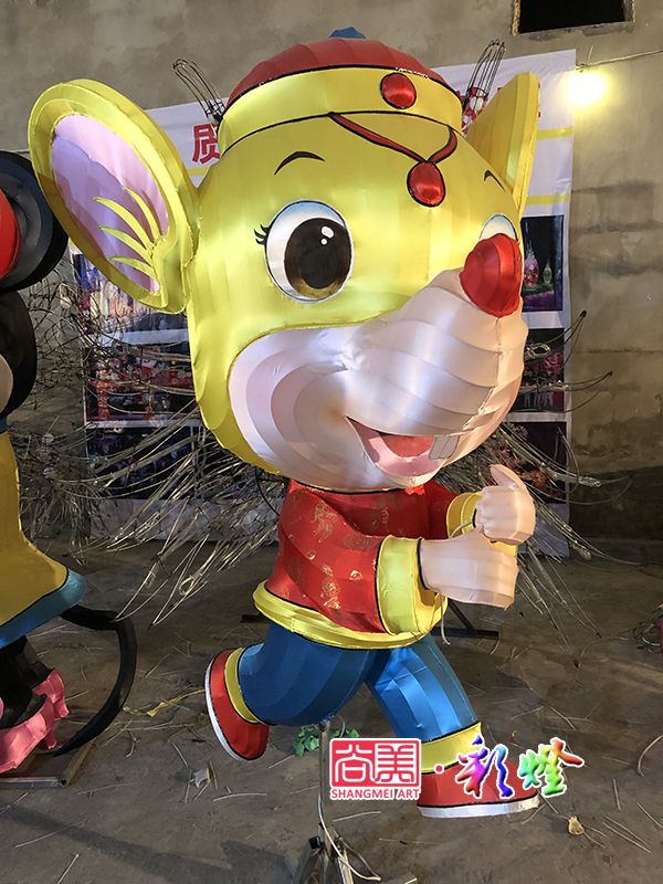 十二生肖立體鼠花燈