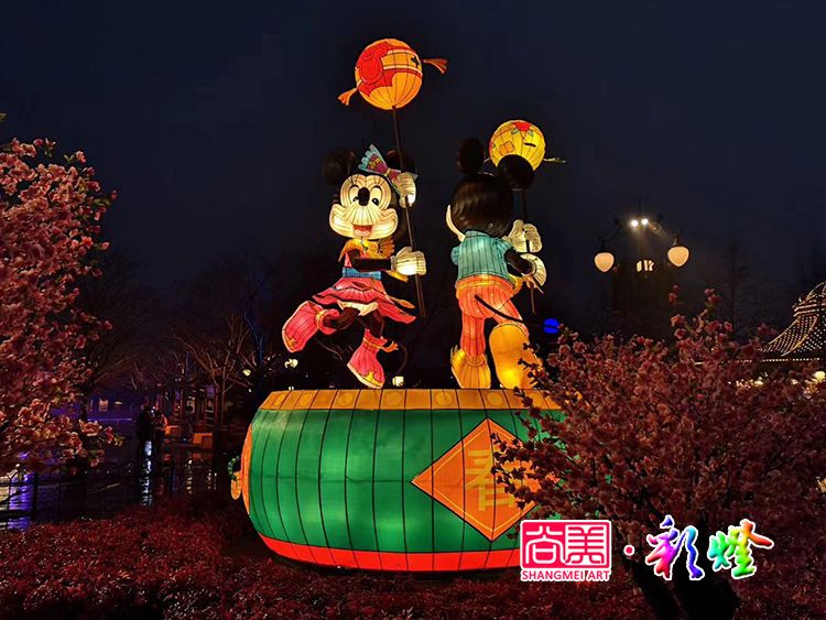 自贡尚美彩灯2020年上海迪士尼彩灯花灯制作