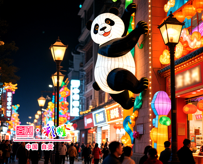 熊猫彩灯