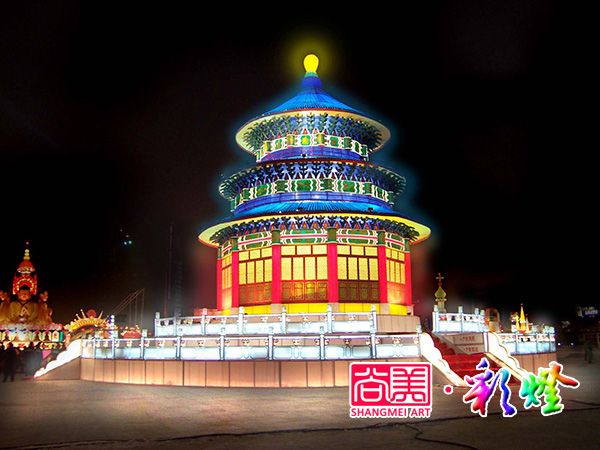 北京天坛彩灯设计稿