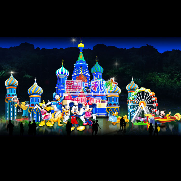 迪斯尼卡通城堡主题灯 儿童乐园灯组 游乐灯组